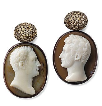 Beautifully carved antique cameos feature regularly in the brand’s collections