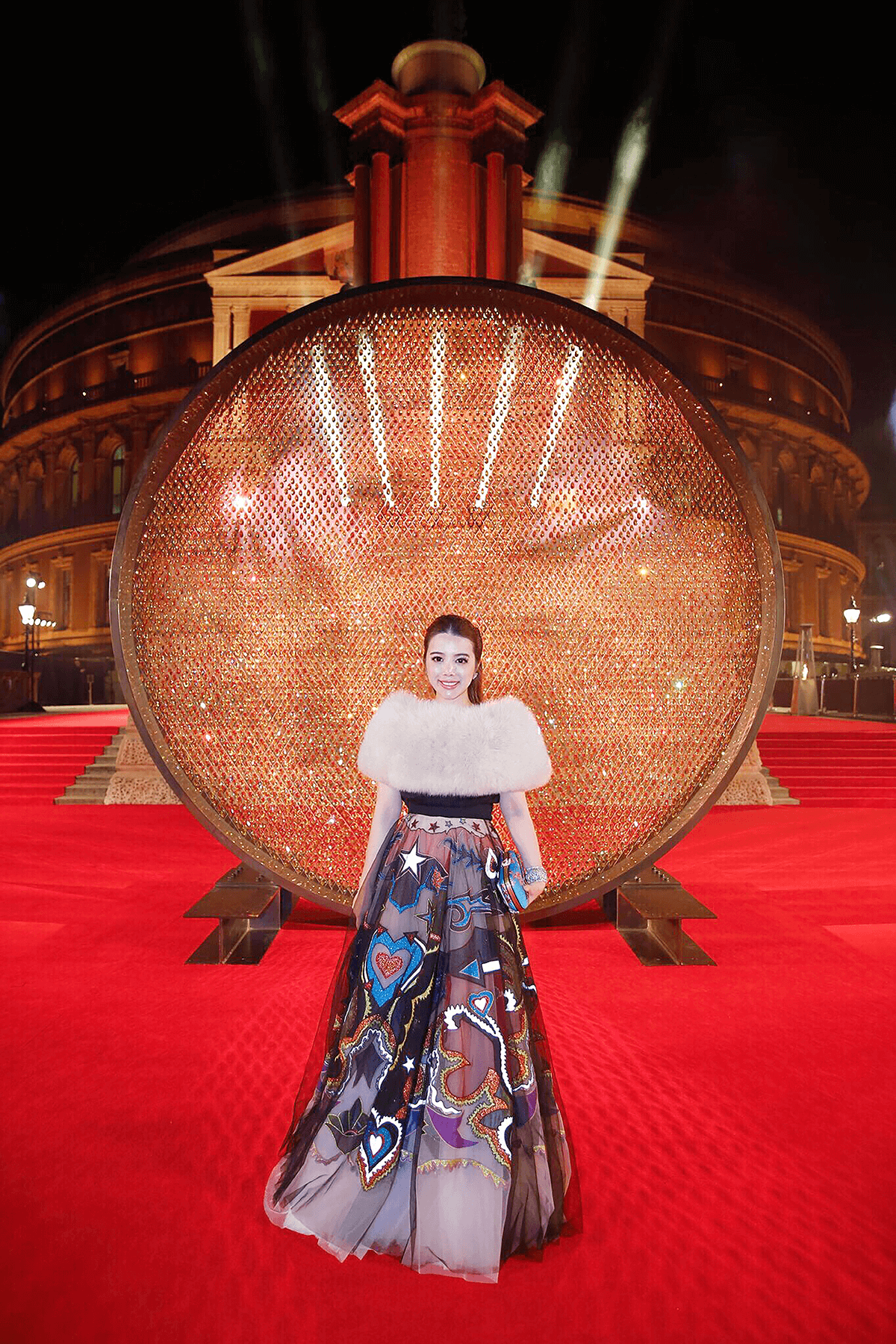 Entrepreneur Wendy Yu pictured on red carpet at The Fashion Awards 2016