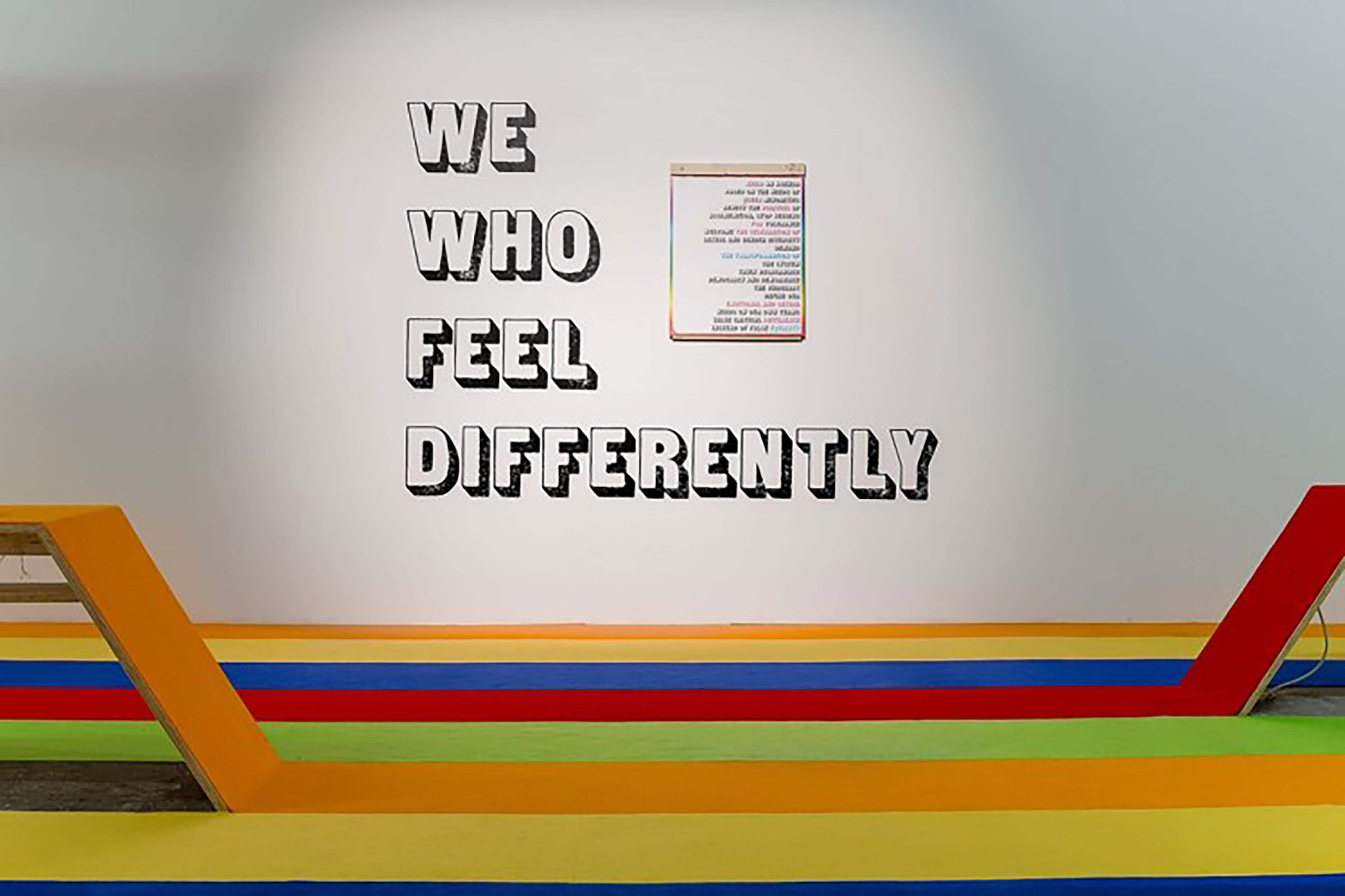 We Who Feel Differently art work fusing poetry by Carlos Motta