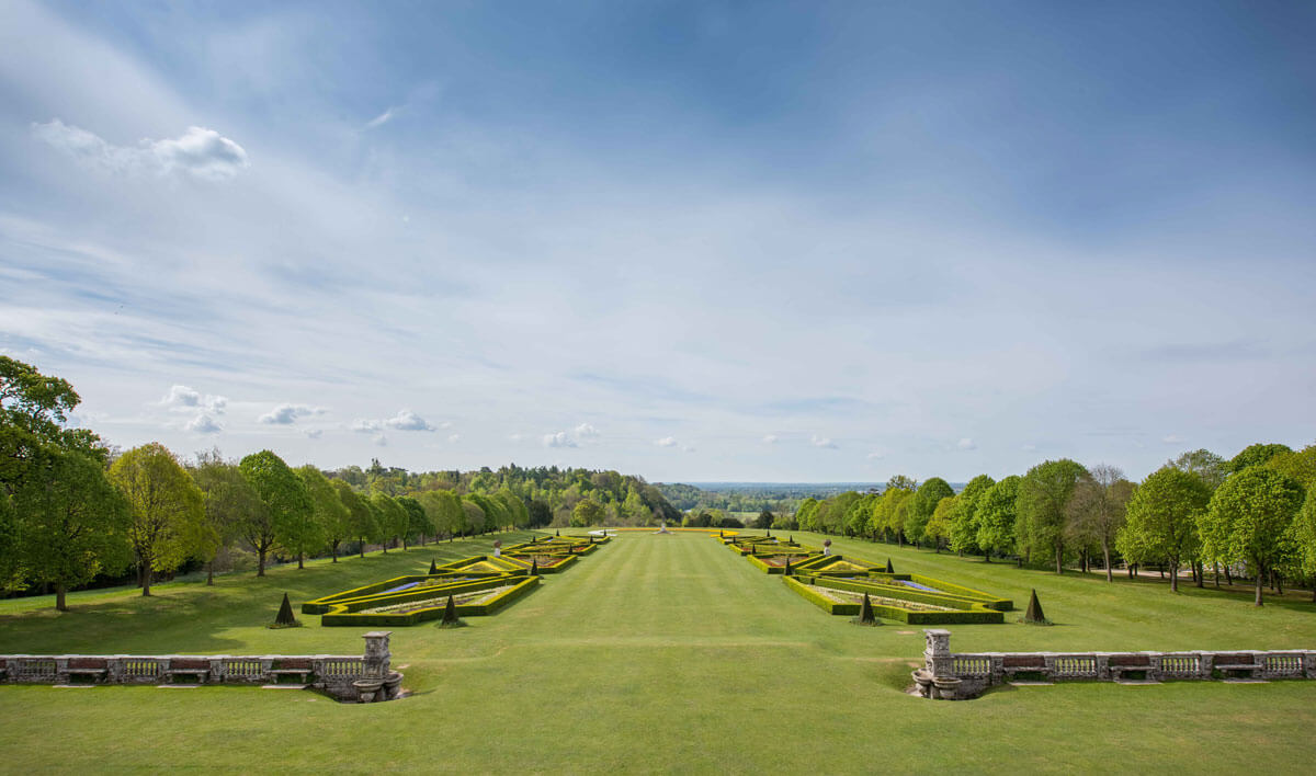 Stately Home gardens at Cliveden House, location of Cliveden Literary festival