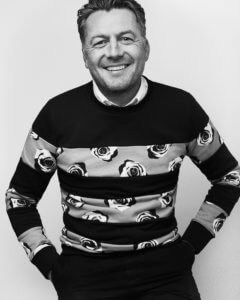 Portrait of celebrated fashion designer Markus Lupfer