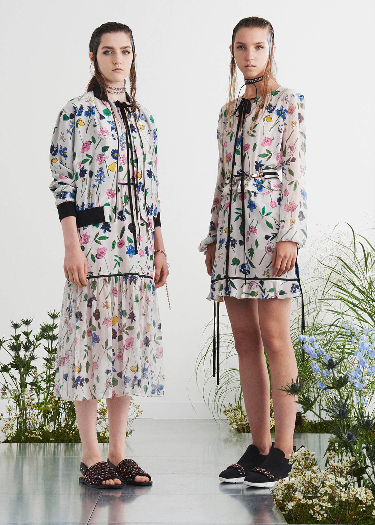 playful floral designs for Markus Lupfer's SS17 womenswear collection as shown on models