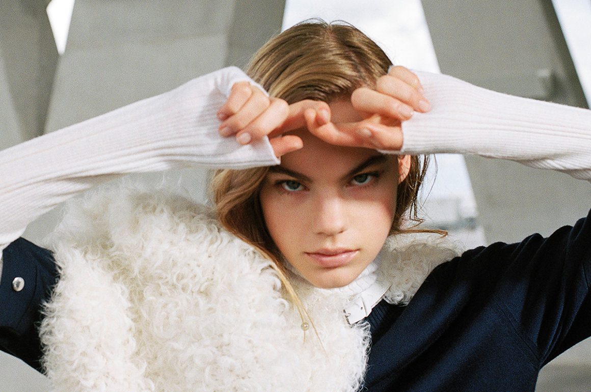 Women model posing in Louis Vuitton new collection campaign