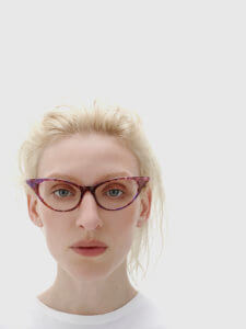 Women's bespoke luxury eyewear catalogue image for Tom Davies