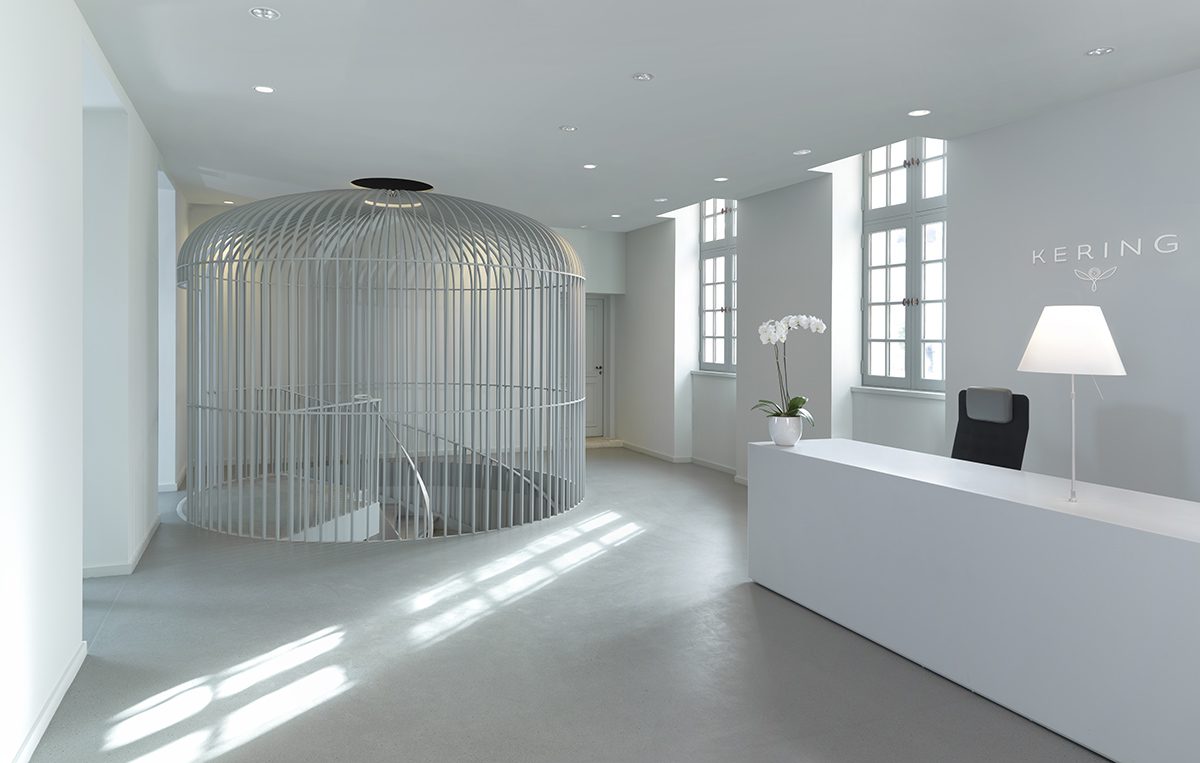 Interiors of the Kering headquarters in Paris