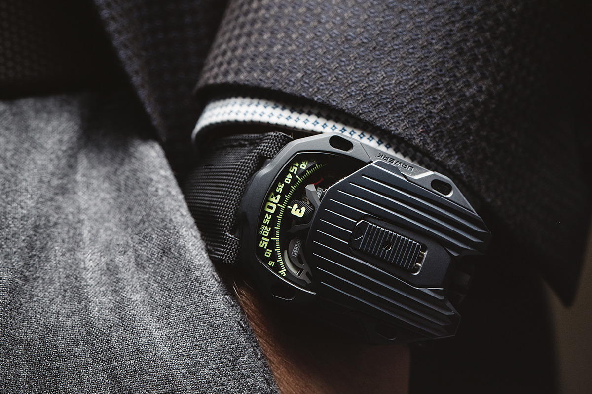 Contemporary watch by high concept luxury brand URWERK