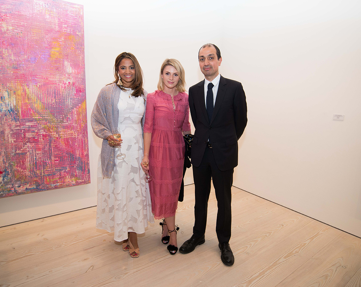 Guests attend opening of new exhibition at the Saatchi Gallery, London