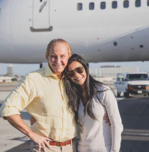 Abercrombie and Kent founder Geoffrey Kent and his wife Otavia