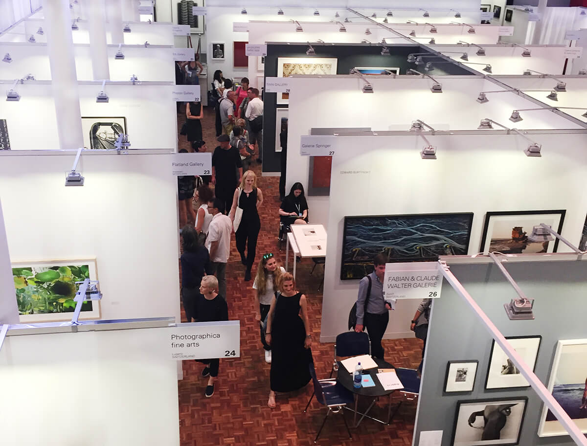 birds eye view of photo basel art fair