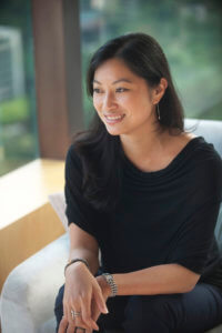 Portrait of Hong Kong's finest sommelier Yvonne Cheung