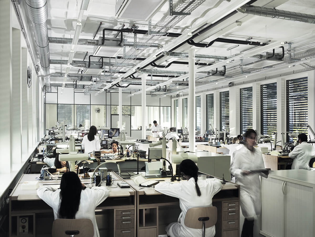 Luxury watchmaking laboratory in Switzerland 