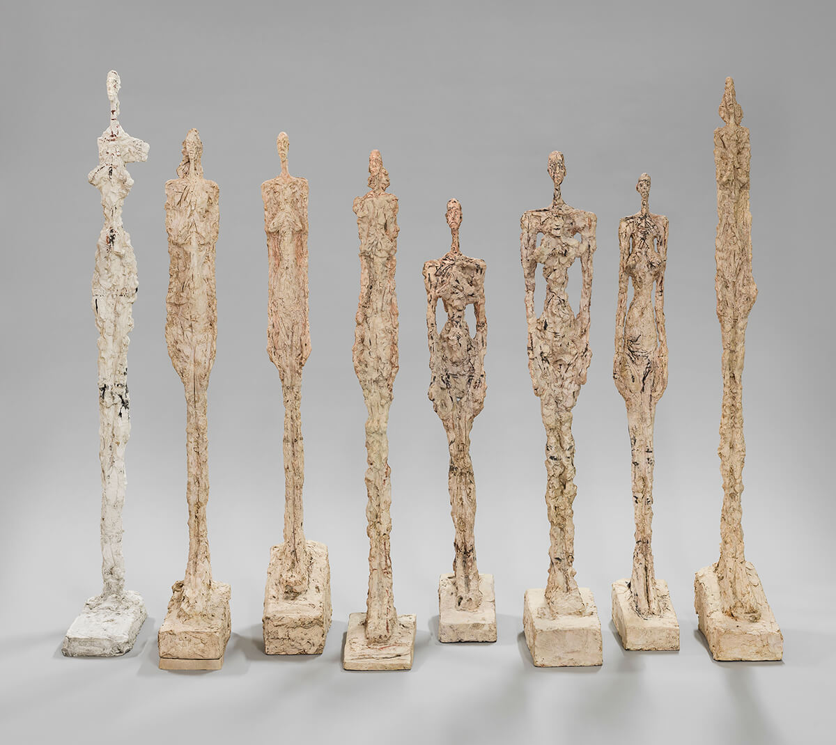 Swiss sculptor Giacometti's famous collective of female sculptures entitled Women of Venice