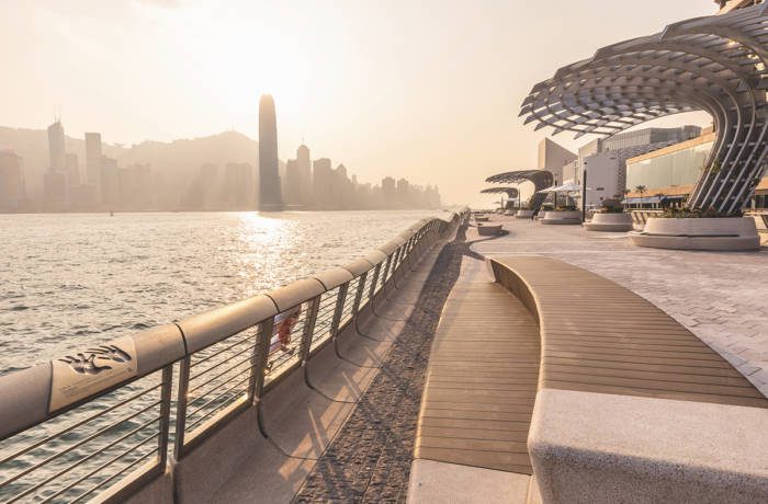 Render of Avenue of the Stars ocean walk in Hong Kong