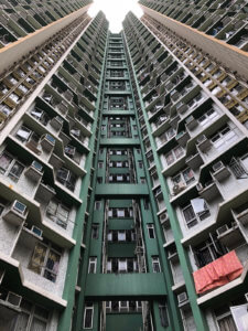 Large block of flats shot from below by @nelis_vansia