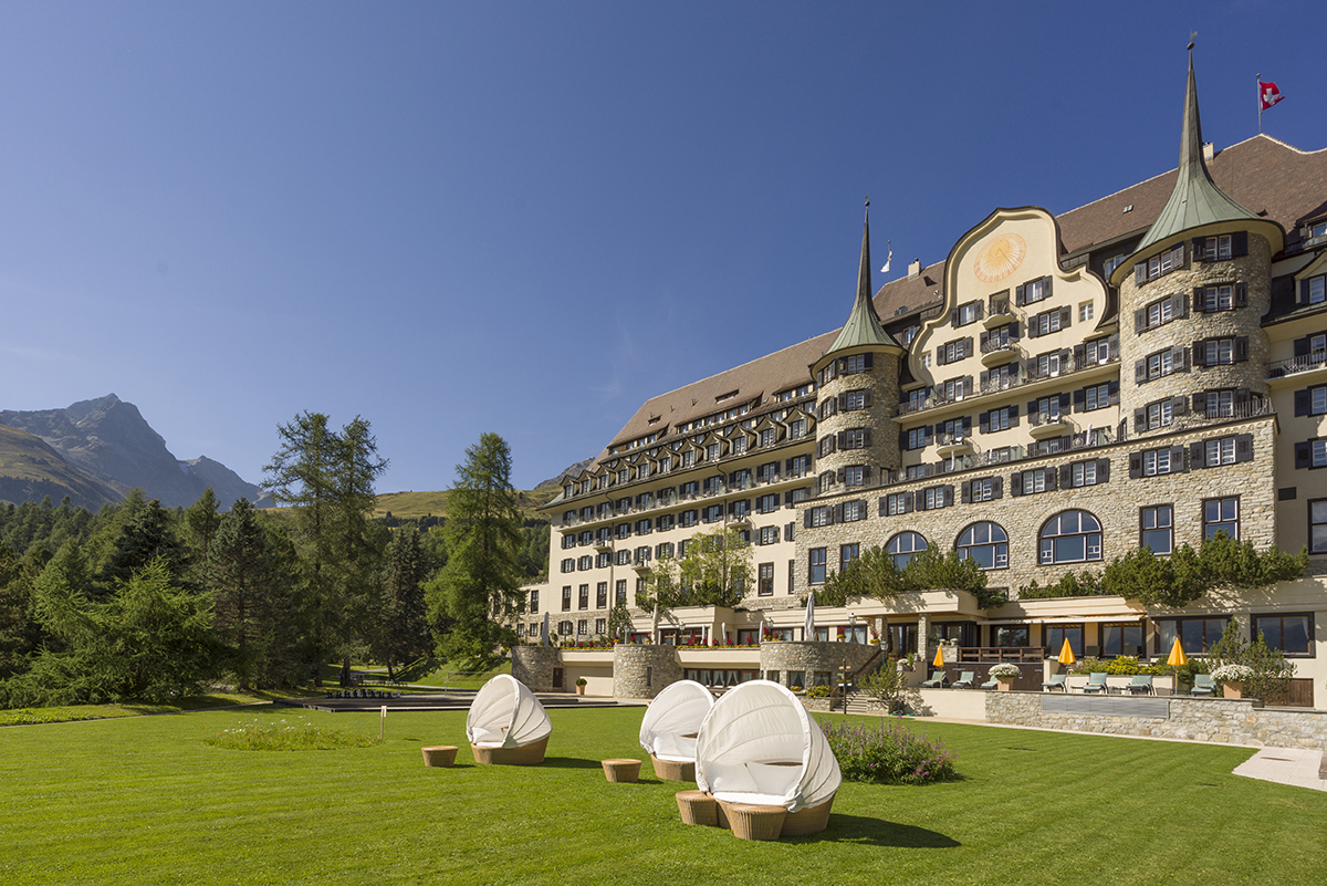 Luxury five star hotel Suvretta in Switzerland