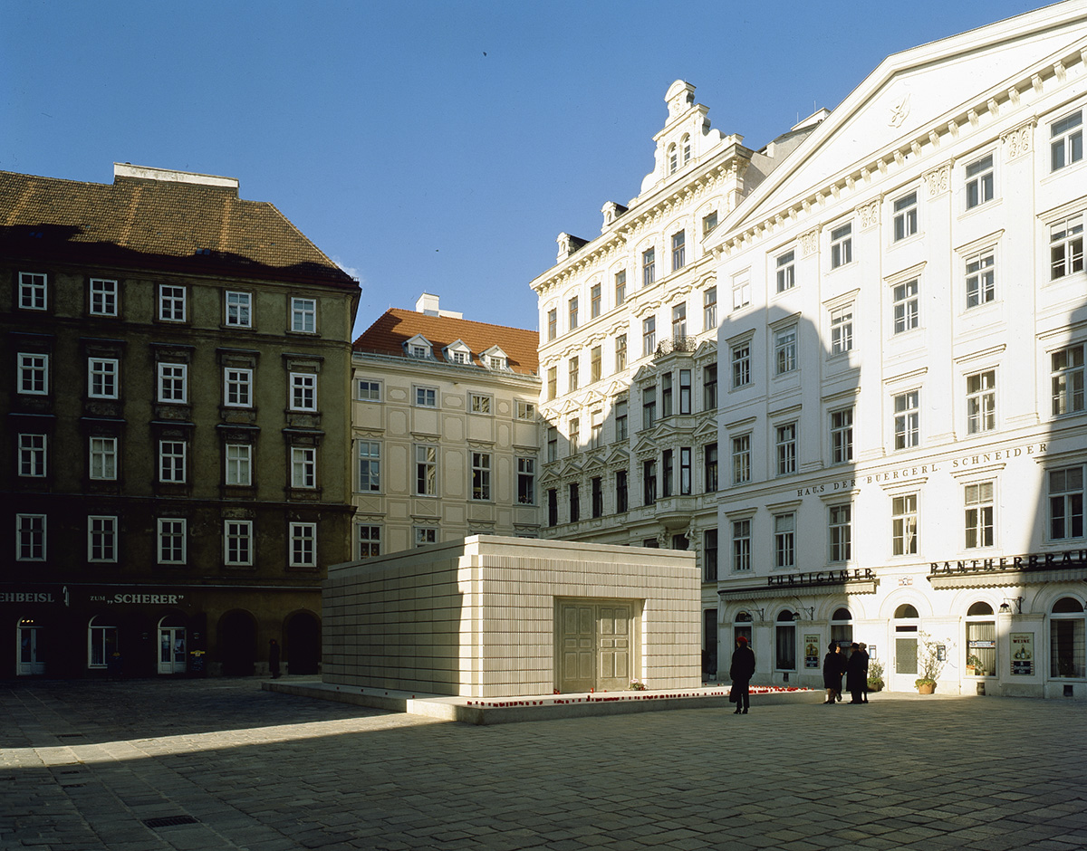 Large scale holocaust memorial by Rachel Whiteread in Vienna