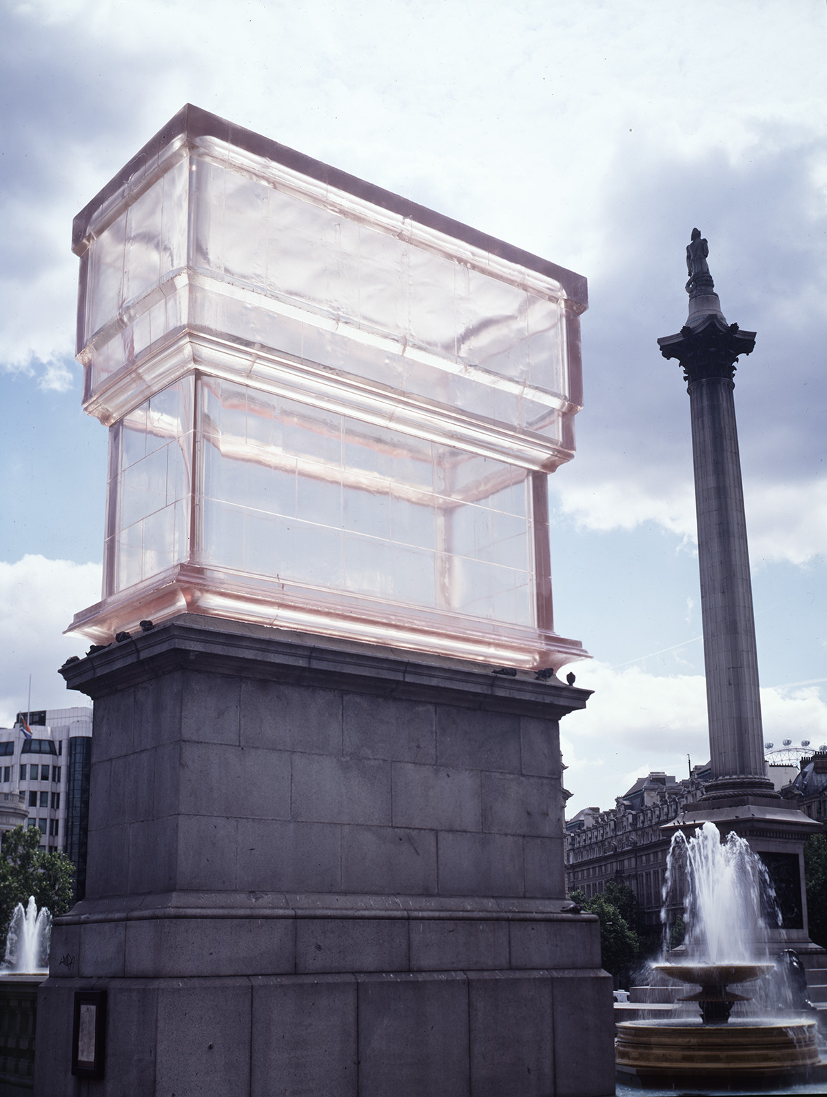 Trafalgar Square art installation by artist Rachel Whiteread