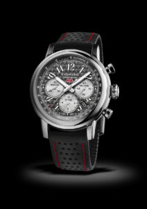 Product image of a Chopard watch with black strap
