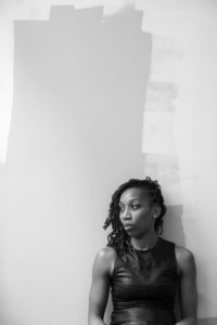 Monochrome portrait of contemporary artist ruby onyinyechi amanze