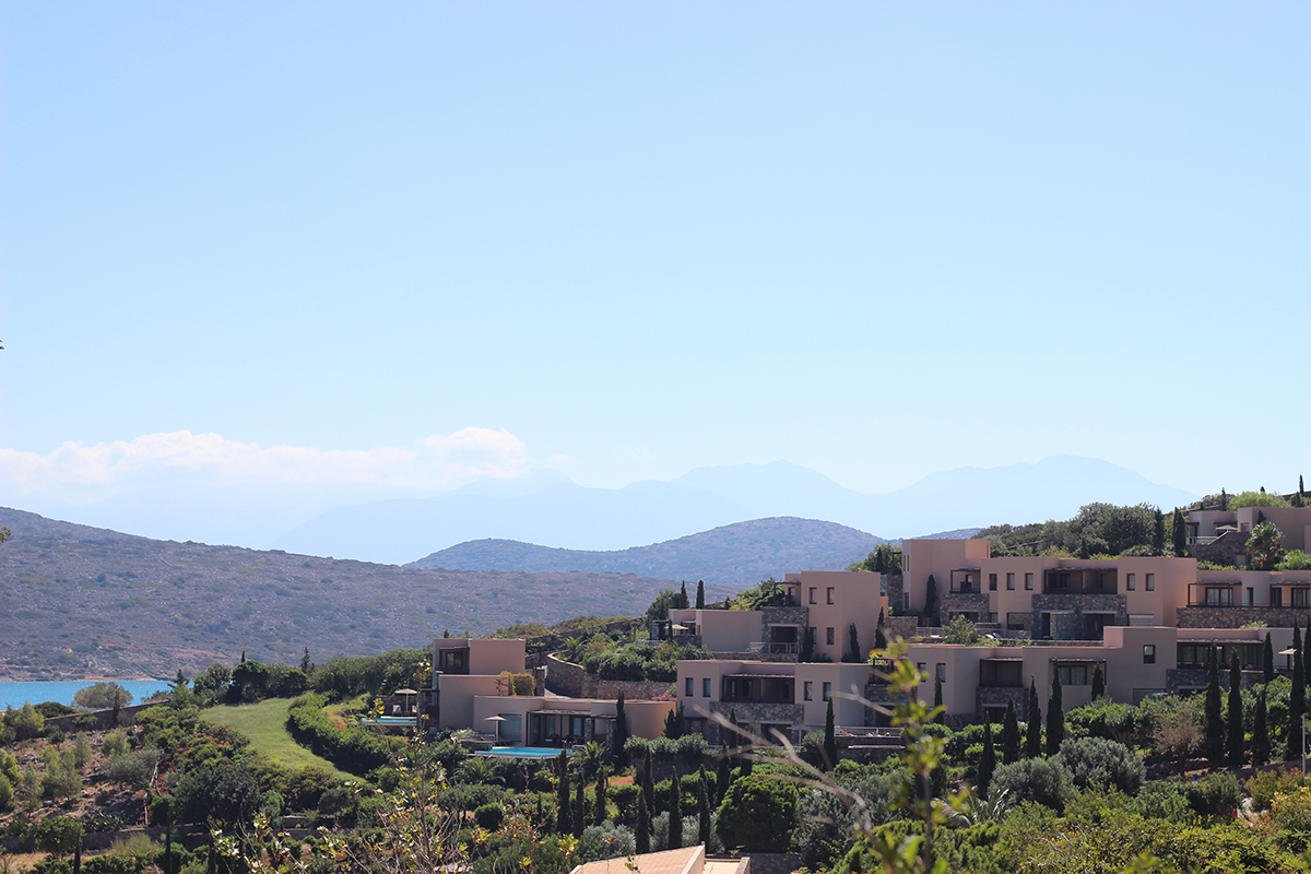 Luxury hotel resort on a hillside