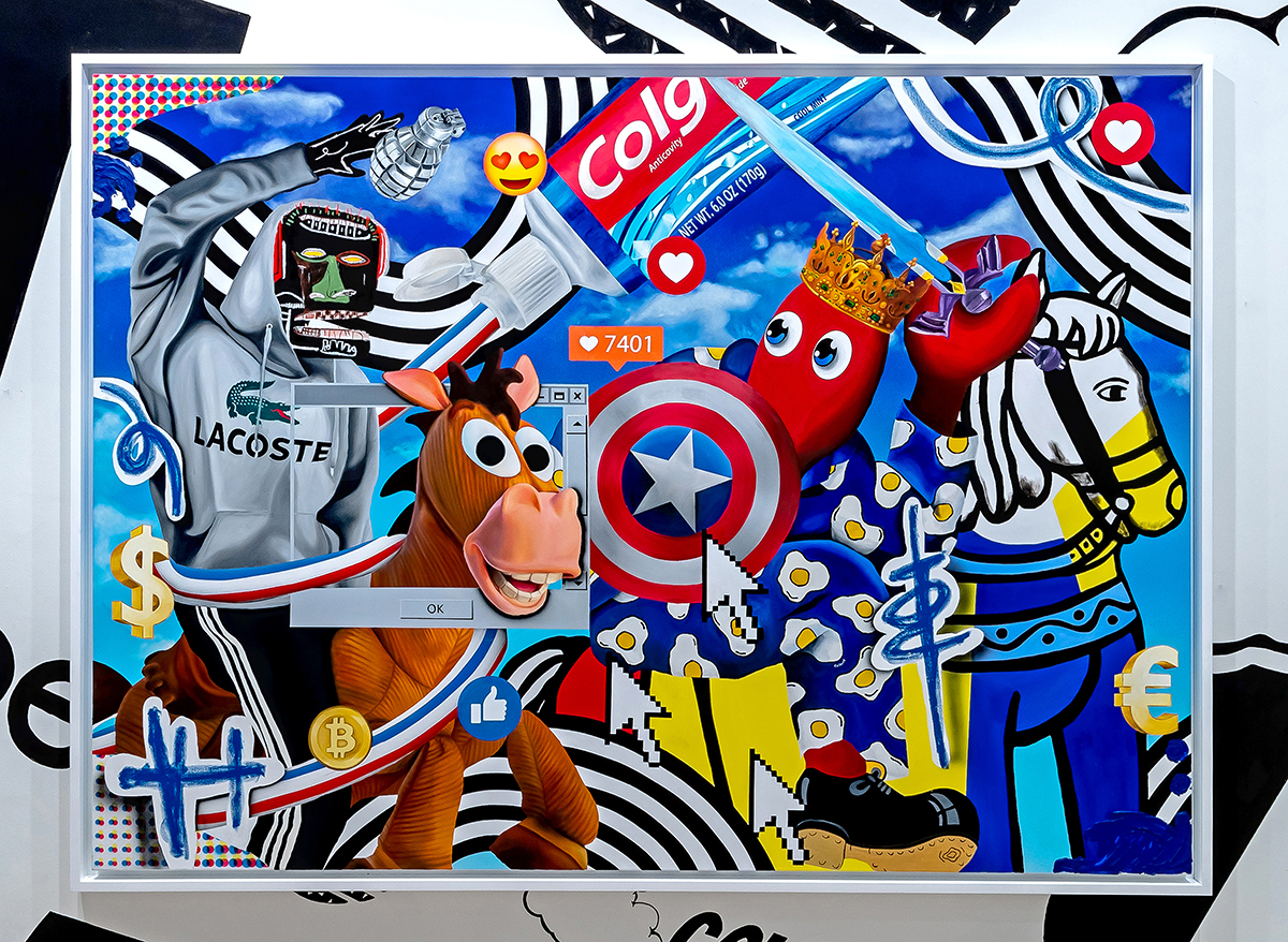 Large scale pop art work by Philip Colbert