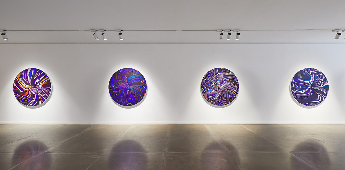 Lux The World S Pre Eminent Luxury Lifestyle Magazine Installation View Of A Contemporary Art Exhibition With Round Canvases
