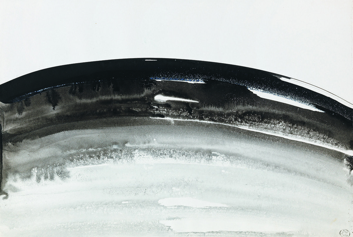 Lux The World S Pre Eminent Luxury Lifestyle Magazine Abstract Painting Of A Curved Black Line