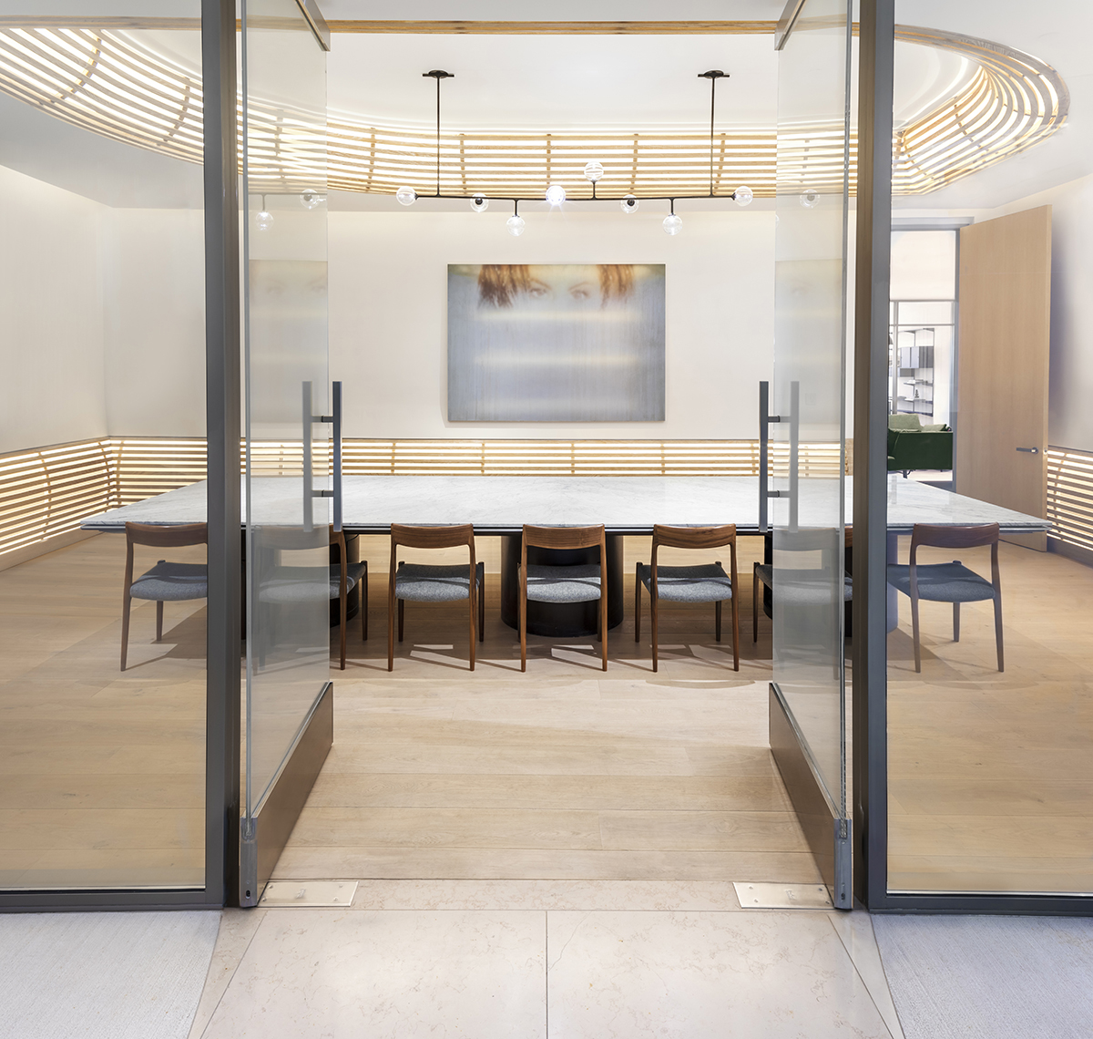 Luxury meeting room with contemporary interiros