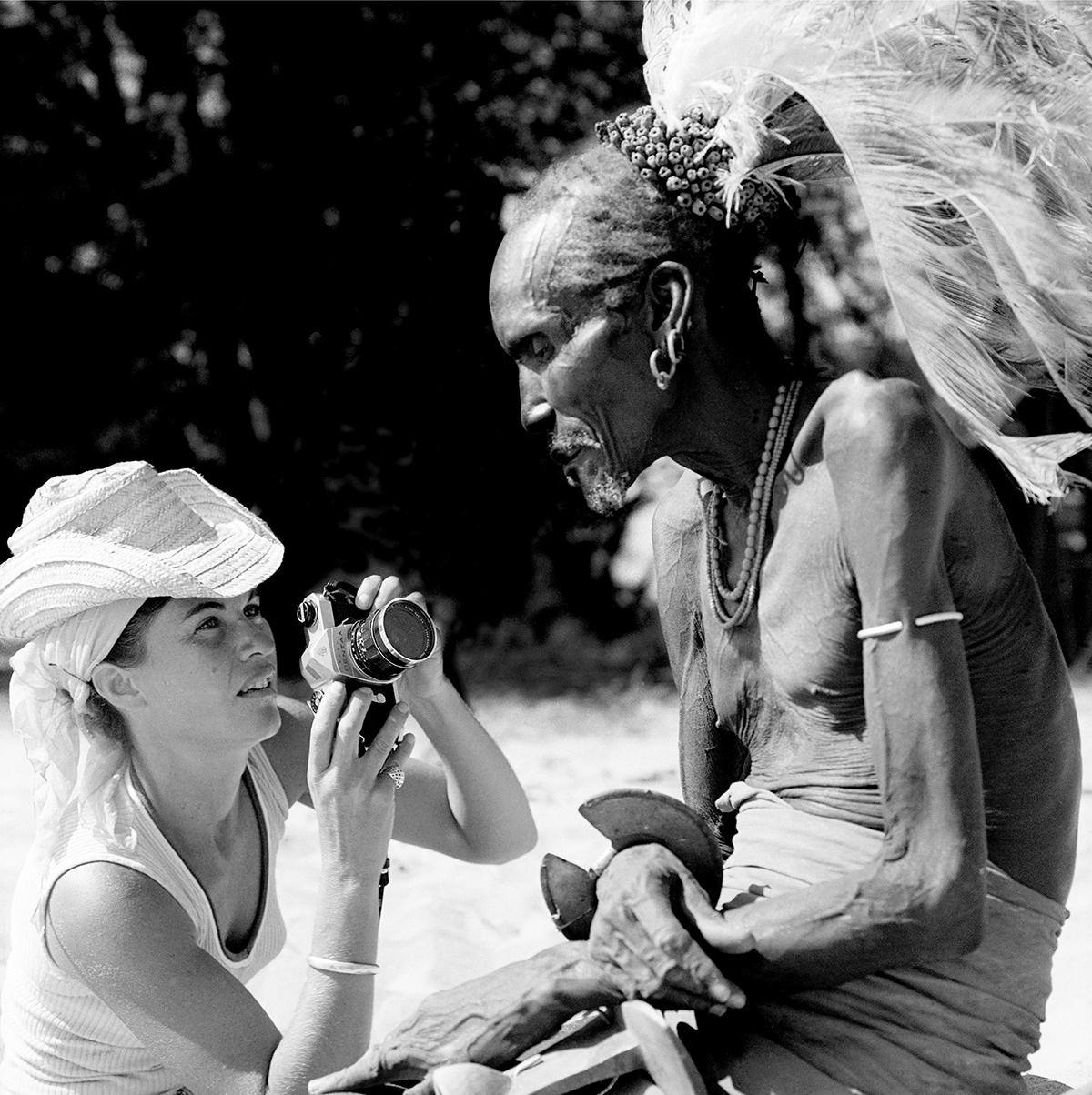 Photographer capturing tribal chief