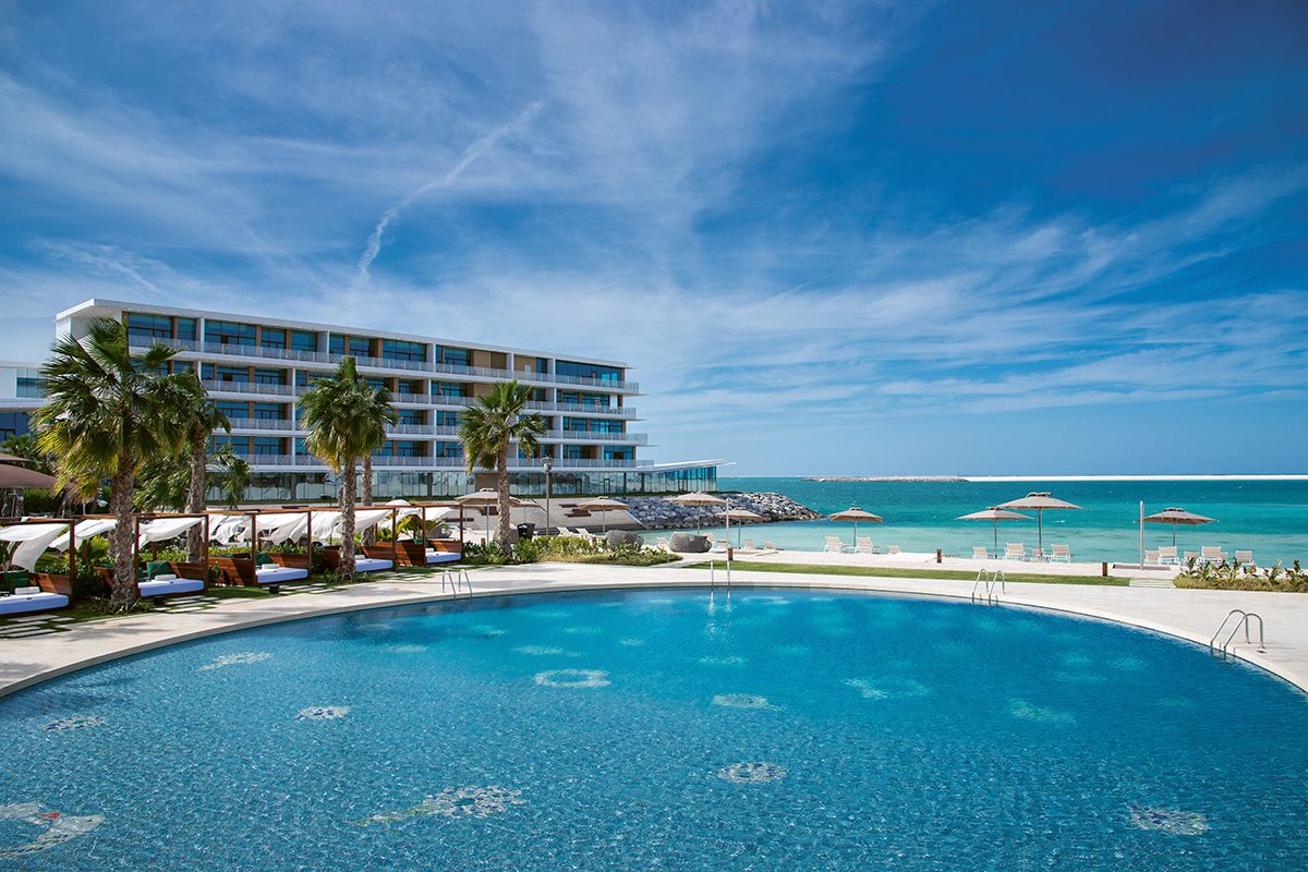 Luxury beach side swimming pool