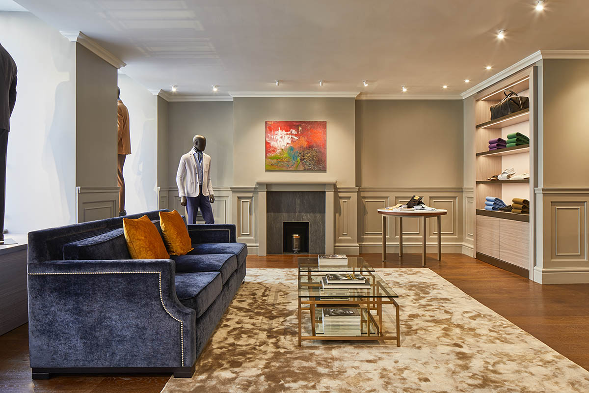 Interiors of a tailoring shop