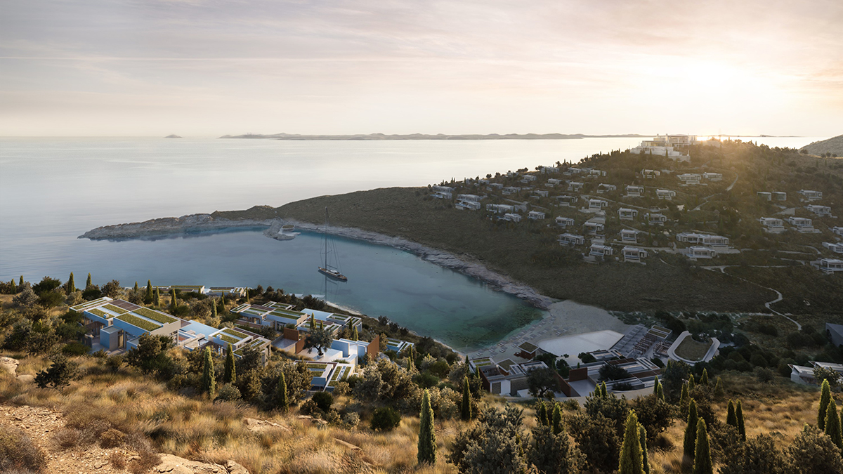 Beach resort with luxury homes