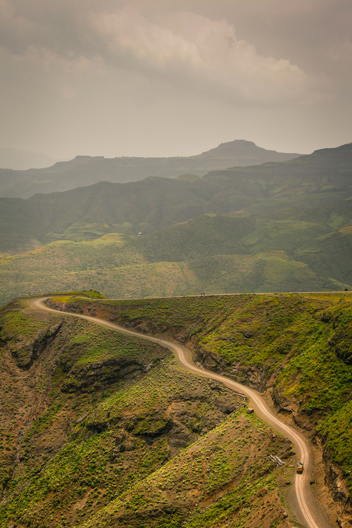 Winding Mountain road 