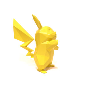 Pikachu sculpture in yellow