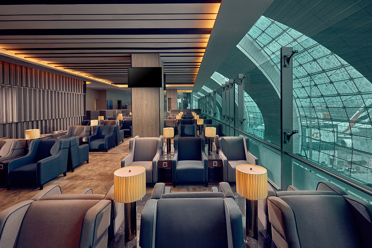 Luxury airport lounge