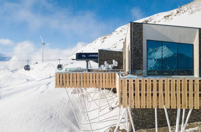 High altitude restaurants on ski slopes