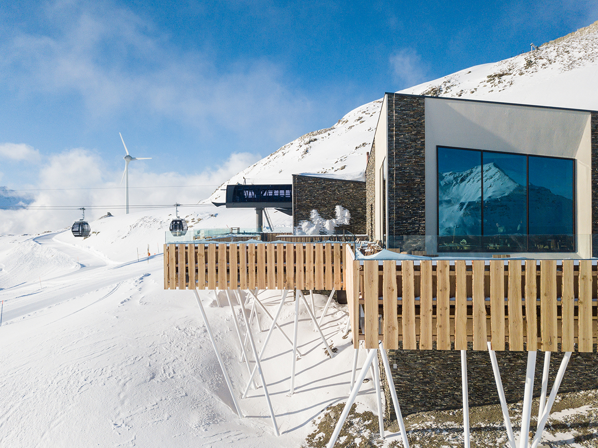 High altitude restaurants on ski slopes