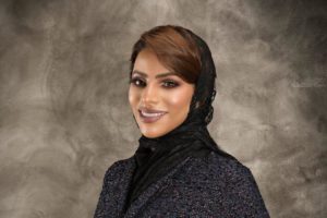 Middle Eastern woman wearing headscarf