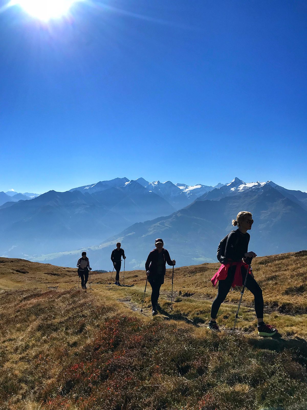 Hikers in the mountains