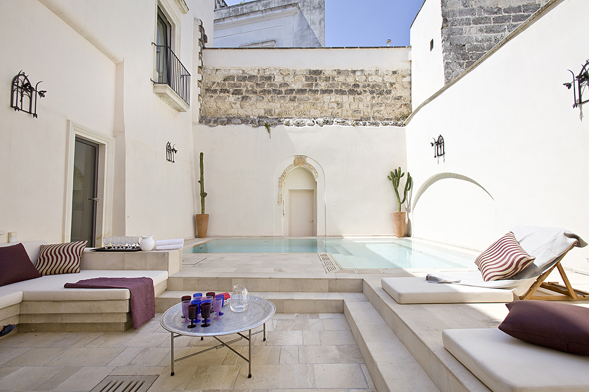 Villa pool inside courtyard