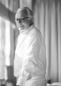 Monochrome portrait of a chef