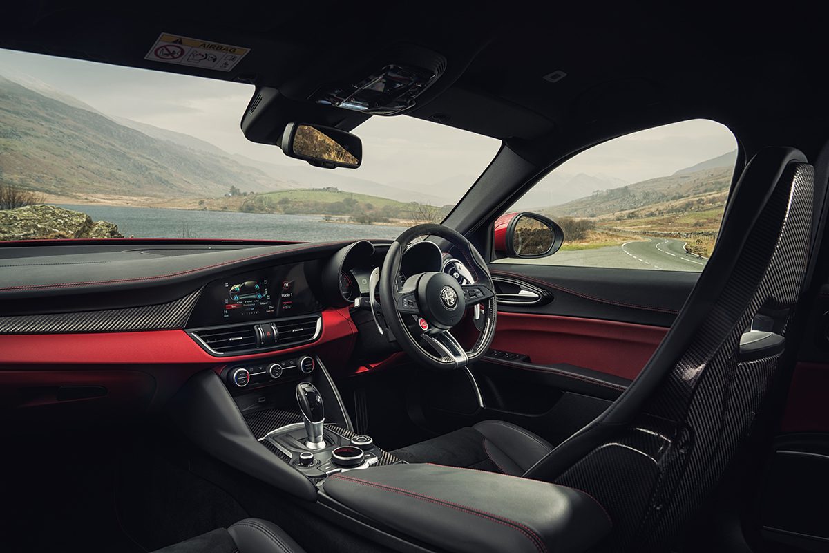 Interiors of sportscar