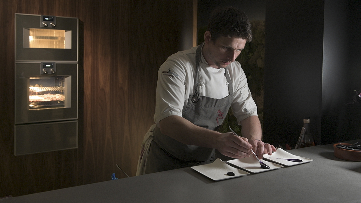 Chef preparing food in the kitchen