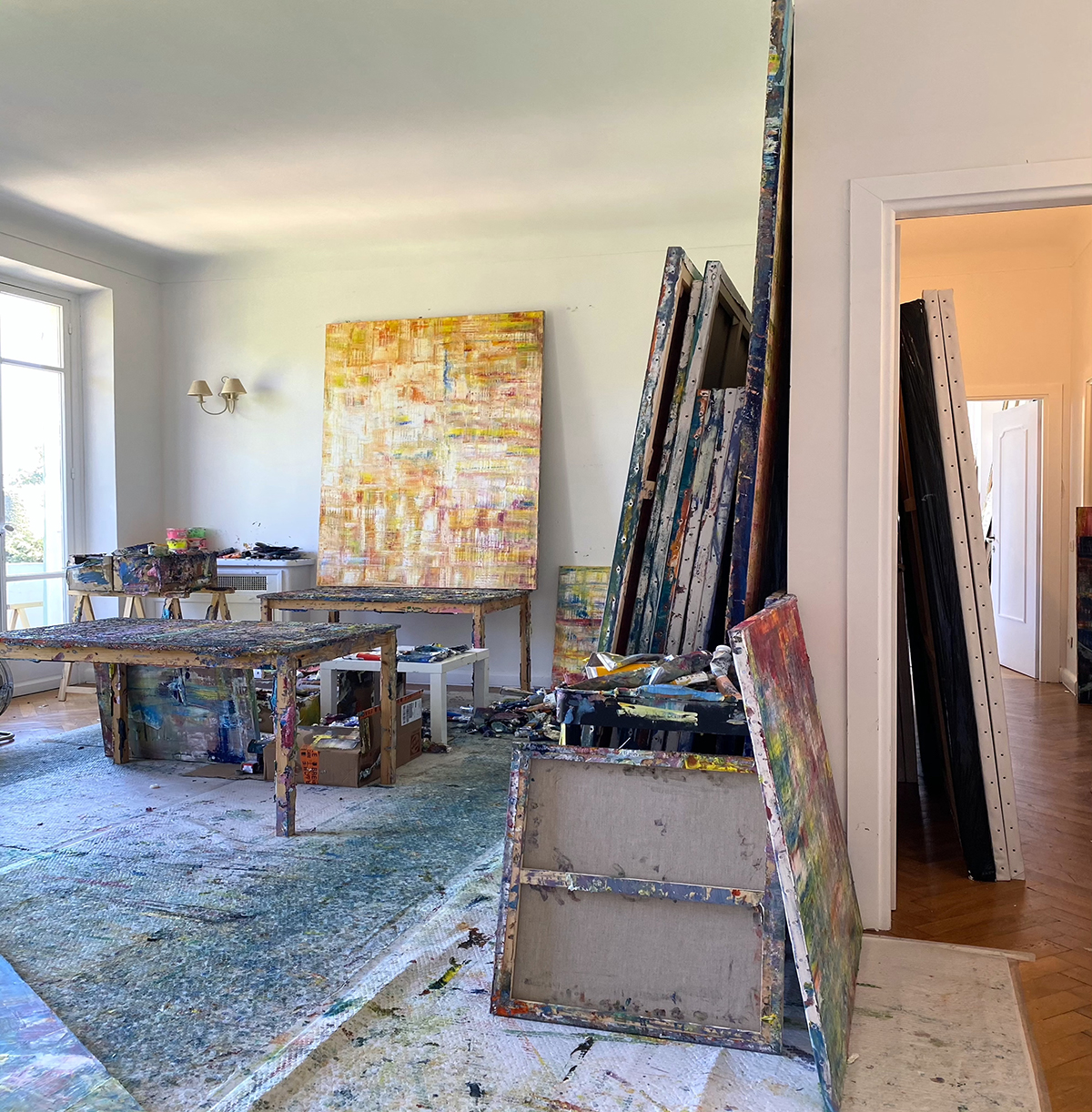 Interiors of a painter's studio