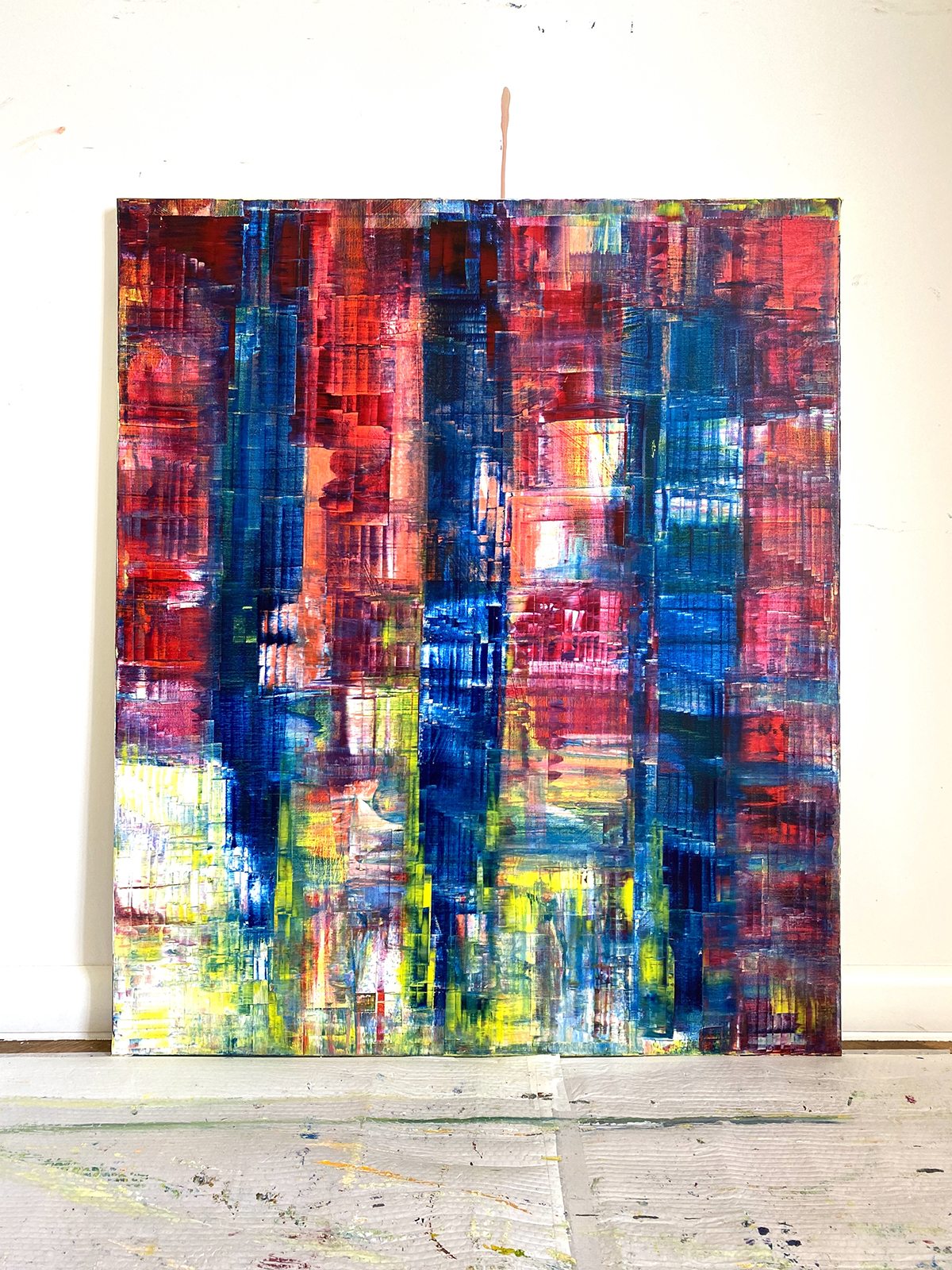 Large scale abstract painting 