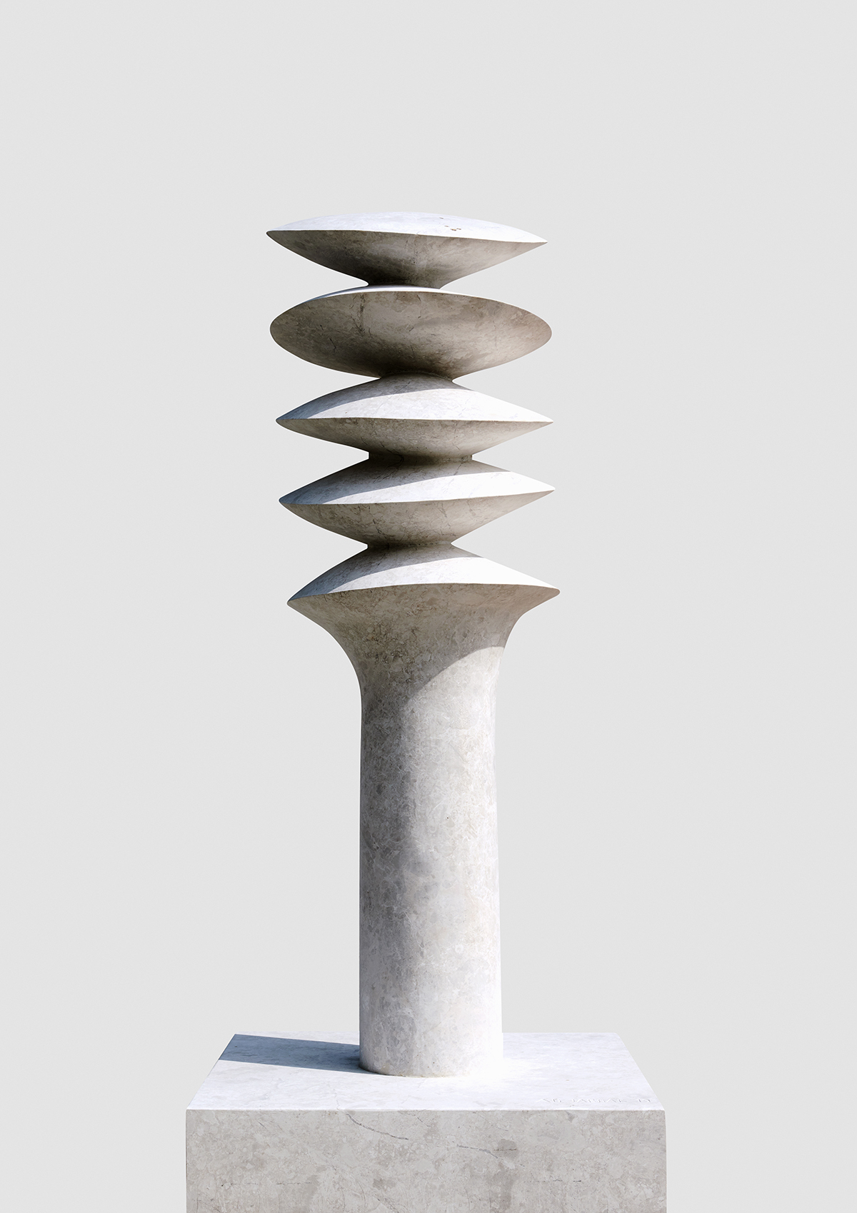 Abstract marble sculpture