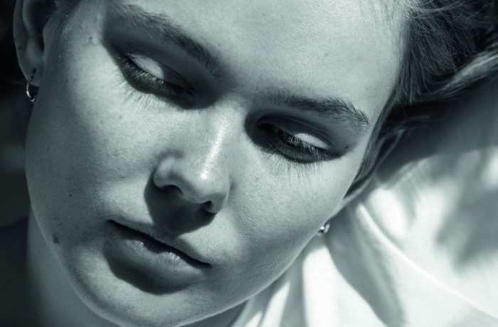 Woman's face close-up