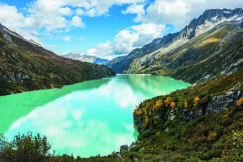glacial alpine lake