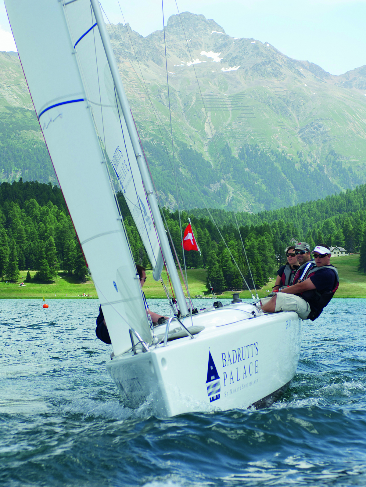 yachting on a lake