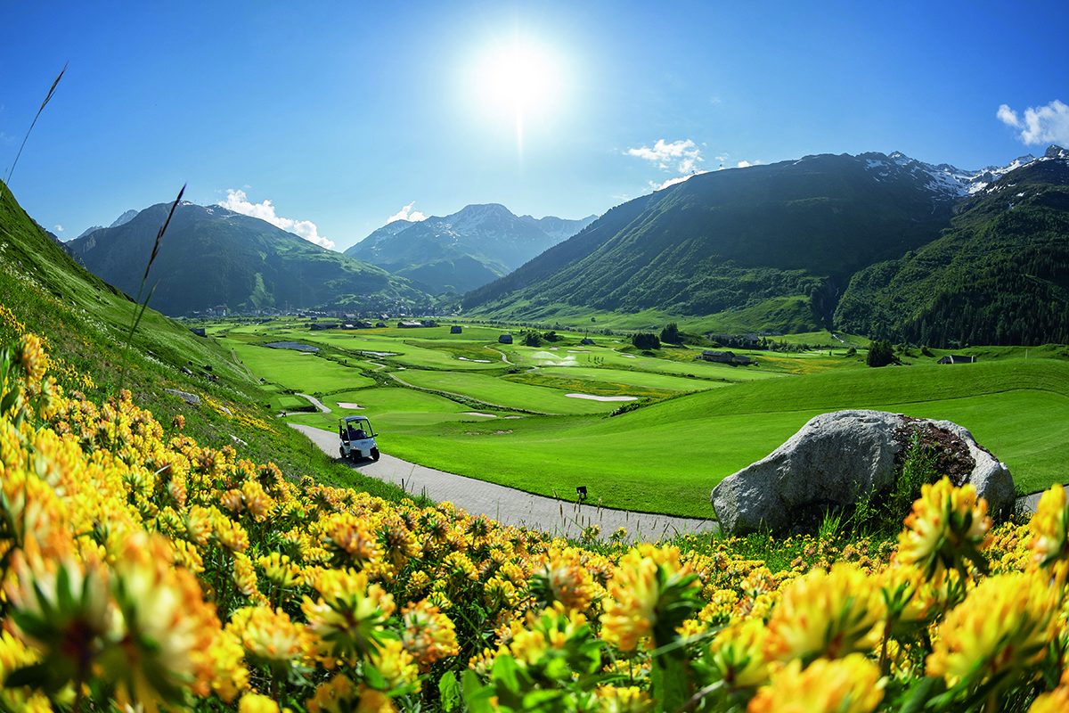 Alpine golf course